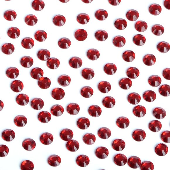 Hotfix Crystal Rhinestones SS6 Siam Red Flat Back Gems (1.90mm) for DIY Craft - Picture 5 of 5